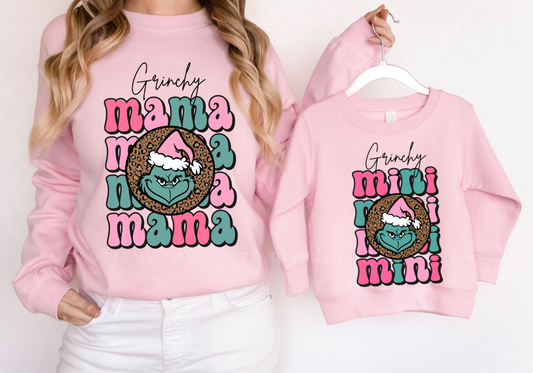 Grinch mama & mini SET