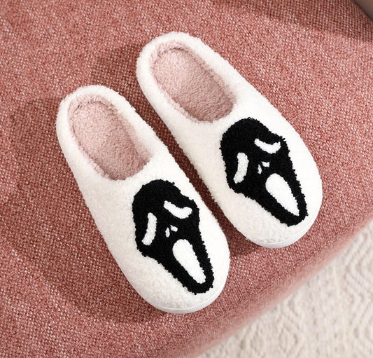 White ghost face slippers ✨PRE ORDER, est arrival end august